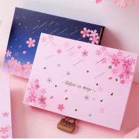 2021"Sakura Magic" Lock Box Diary Notebook Cute Journal Girls Stationery Gift