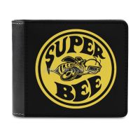 Super Bee Leather Wallet Mens Wallet Purse Money Clips Super Bee Musclecars