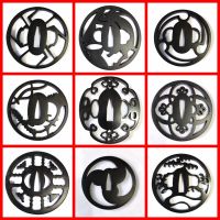 High Quality Guard Fittings Iron Baked Paint Tsuba For Japanese Sword Samurai Katana Wakizashi Tachi Tanto Nodachi Tsurugi Z-01