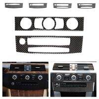 Control Panel Sticker Interior Trim Real Carbon Fiber Car Accessories CD AC For BMW 5 Series E60 2004 -2008 2009 2010 Electrical Trade Tools  Testers