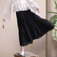 10 12 years Girls Black Lace Pleated Skirts 2022 Spring Elegant Teenage Girls Clothing