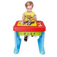 โต๊ะตัวต่อ 3 in 1 ขนาดใหญ่ที่สุดสูง 50 cm. Build n learn block table  และเป็นโต๊ะเขียนหนังสือ โต๊ะเป็นแบบคุณภาพดี พลาสติกหนา น้ำหนักเยอะ รับประกันคุณภาพ