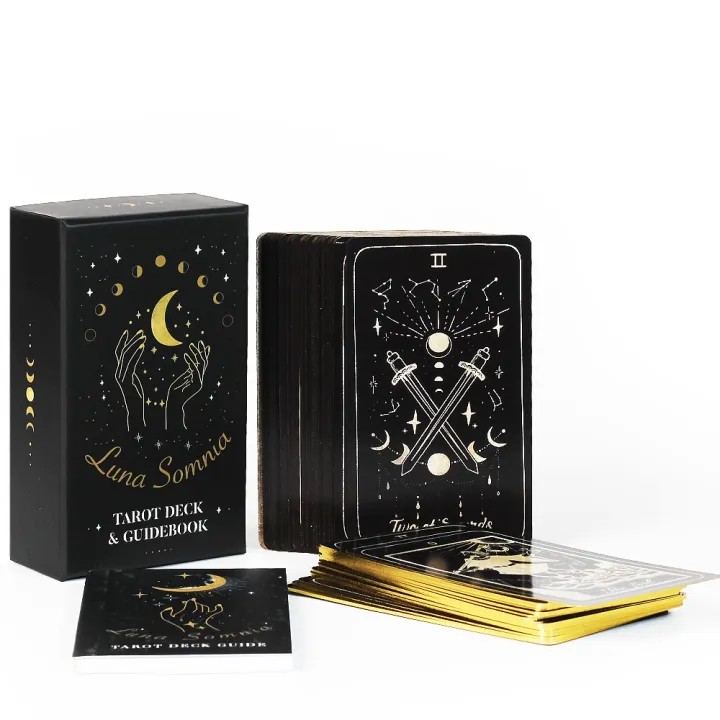 78 pieces Luna Somnia tarot cards fluorescent boundaries mystical ...