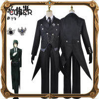 【COSER 77】Black Butler คอสเพลย์คอสเพลย์คอสเพลย์ชุดเซบาสเตียนทักซิโด้ชุดเต็มคอสเพลย์