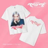 ปรับแต่งได้Tee เสื้อยืด Rose​​ blackpink Bootleg​ White T-shirt เสื้อยืดคอกลม_42