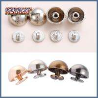 KANNERT 10pcs 8/10/12/16/20mm DIY เล็บโลหะ หัตถกรรมเครื่องหนัง เสื้อผ้า/กระเป๋า/รองเท้า สายรัดสายรัด โดมเห็ด สกรูหัวกลม กลอนเล็บแข็ง