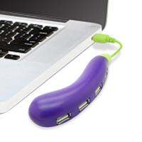 USB Hub Powered Eggplant-Shaped USB Splitter For Laptop 4-Port USB Extension Hub With USB Multiport Adapter Laptop USB Port Expander For Keyboard And More astonishing