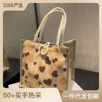 Spot Wholesale Bento Lunch Box Bag Womens 2023 Summer Out Handbag Japanese Girl Hand Linen Bag