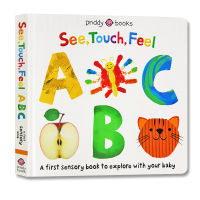 Pre sale English original see, touch, feel: ABC letter learning cardboard book touch Book Childrens English Enlightenment picture book Roger Priddy