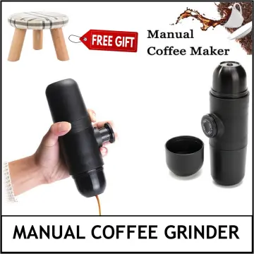 Portable Mini Espresso Machine | Manually Operated Coffee Maker | Small  Travel Size 70ml