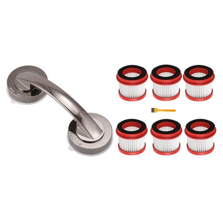 Vacuum Suction Cup Handrail Bathroom Super Grip Safety Grab Bar Handle