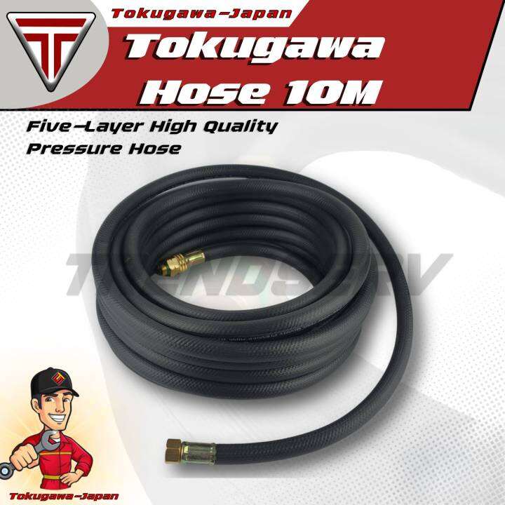TOKUGAWA 5 PLY 5 LAYER Power Spray Hose Stainless Fittings 10M Lazada PH