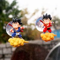 VL33H พีวีซีตุ๊กตาขยับแขนขาได้มีถ้วยดูด Araksesuar ตลกๆ Goku เครื่องประดับรถยนต์รถยนต์ Hiasan Interior ตุ๊กตาบินได้อุปกรณ์ตกแต่งภายในรถยนต์