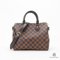 LOUIS VUITTON SPEEDY BAND 25 BROWN DAMIER CANVAS GHW