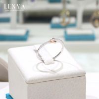 Lenya Jewelry แหวนเงินแท้ 925 ประดับอัญมณี ดีไซน์หัวใจสุดคลาสิค สไตล์เรียบหรู เสริมบุคลิกเพิ่มความมั่นใจ