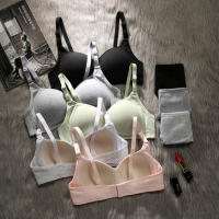 Women Sports Thin Bra Threaded Cotton Underwear Summer Wireless Breathable Lingerie With Adjustable Shoulder Straps