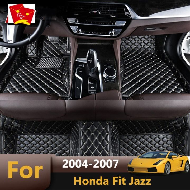พรมปูพื้นรถยนต์สำหรับ-honda-fit-jazz-2007-2006-2005-2004พรม-auto-interiors-stylings-อุปกรณ์เสริม-custom-พรมตกแต่ง