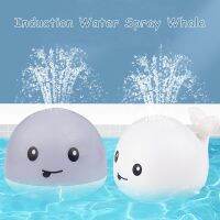 【cw】 Boule électrique clignotante de baleine dessin animé arroseur d 39;eau jouet bain pour bébé jouets piscine tout-petits 【hot】