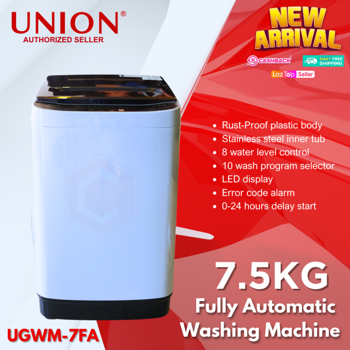 Automatic Washing Machine 7.5kg Auto Dry Function with Spin Dry and