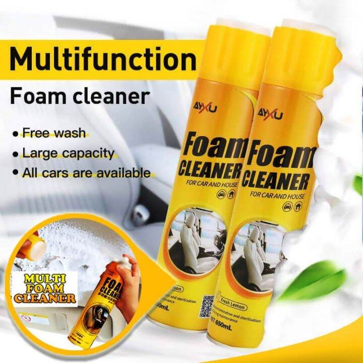 Axyu Foam Cleaner Spray For Car Cleaning & House - Lemon Scent