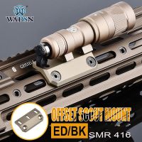 WADSN Offset Scout Mount SMR 416 M-Lok Keymod M600 M300 Tactical flashlight metal weapons surefir A RR