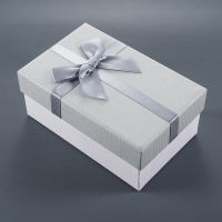 Ribbon Bowtie Cardboard Case Wrap Rectangular Jewelry Package Jewellry Accessories Paper Watch Boxes Box