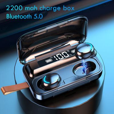 TWS Bluetooth 5.0 Earphone 2200mAh Waterproof Sport Headsets Wireless Headphone HiFi Noise Cancellation Earbuds with Microphone