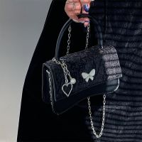 Original Girl Heart Butterfly Love Bag Girl 2022 New High-end Chain Small Square Bag One Shoulder Messenger Bag 【JAN】