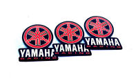 YAMAHA Racing (แดง) สะท่อนแสง สติ๊กเกอร์ Sticker 3D Logo (ขนาด 6 x 7 cm) สติ๊กเกอร์ติดรถ มอเตอร์ไซค์ บิ๊กไบค์ รถยนต์ ติดกระจก Decal ทนแดด ทนฝน ได้2ชิ้น