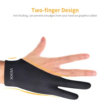 BOSTO Two-Finger Free Size Drawing Glove Artist Tablet Drawing