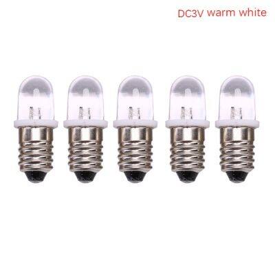 【♘COD Free Cas♘】 lan84 5ชิ้นหลอดไฟ Led หลอดไฟฉาย E10 E10หลอดไฟ Led Dc 3V 4.5V E10หลอดไฟแสดงสถานะ