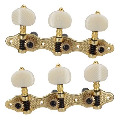 Classical Guitar Tuning Peg Acoustic Guitar Tuners 1:18 Tuning Key 3 Left 3 Right Guitars Knobs Accessories