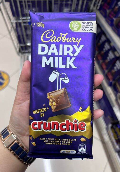 CADBURY DAIRY MILK CRUNCHIE | 180g | Lazada PH