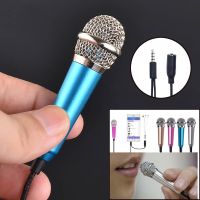 Mini Microfono Condenser Karaoke Microphone Wired Mic For Phone Pc Computer Microfone Condensador Handheld Blue 3.5 Plug 19Oct