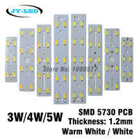 10pcslot 3W 4W 5W LED 5730 SMD Short Rectangle Aluminum Base Plate For Crystal Lamp Lighting