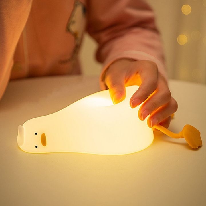 led-children-night-light-rechargeable-silicone-squishy-cute-duck-desk-lamp-child-gift-sleeping-creative-bedroom-desktop-decor