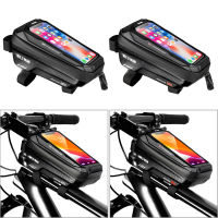 WILD MAN Waterproof Bicycle Bag Mountain Bike Touch Screen Front Frame Storage Bags Tube Hard Shell Pannier Pouch Cycling Bags