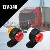 ZHUWNANA 2pcs มินิมินิ ไฟเครื่องหมายด้านข้าง DC 12V/24V แผ่นยางรอง ไฟมาร์กเกอร์ LED รถพ่วง กิจกรรมกลางแจ้งกลางแจ้ง แดง ขาว/แดง เหลือง ไฟแจ้งเตือน รถบรรทุกสำหรับรถบรรทุก