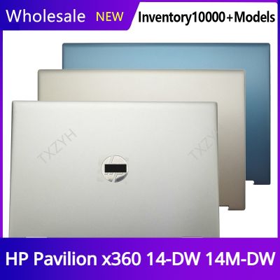 New For HP Pavilion x360 14-DW 14M-DW Laptop LCD back cover Front Bezel Hinges Palmrest Bottom Case A B C D Shell
