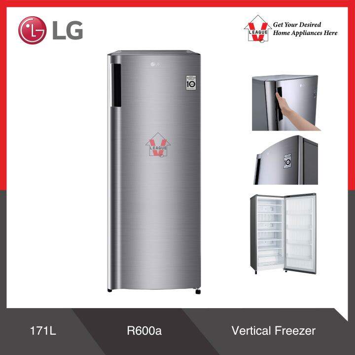 LG GN304SLBT 171L UPRIGHT FREEZER WITH SMART INVERTER COMPRESSOR Lazada