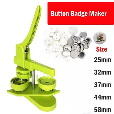 Shipping Badge Making Machine Maker with button badge mould 25mm/32mm/37mm/44mm/50mm/56mm/58mm/75mm