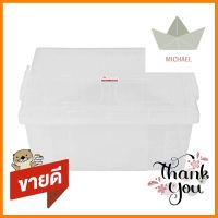 กล่องเก็บของ ฝาล็อค G-WARE 1402 40 ลิตร สีใสSTORAGE BOX G-WARE 1402 40L CLEAR **พลาดไม่ได้แล้วจ้ะแม่**