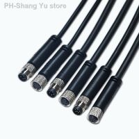 2Pcs M8 IP67 Waterproof 3 4 5 6 Pin Plug Metal Screw Male / Female Aviation Cable Sensor Power Wire Signal Connecting 20CM