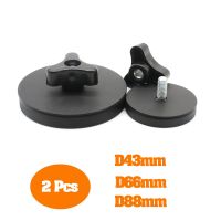 2 Pcs D43mm D66mm D88mm Magnetic Base Mounting Bracket Detachable Plastic Coated Strong Powerful Magnet Roof Used Car Billboard  Power Points  Switche