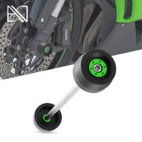 รถจักรยานยนต์เพลาหน้า Slider ล้อสำหรับ Kawasaki Ninja636 Ninja650 Ninja 636 ZX-6R ZX6R ZX-10R ZX10R