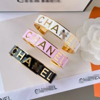 Double CC Luxury Stainless Steel Bracelets Bangles Female Heart Forever Love Charm Bracelet for Women Jewelry