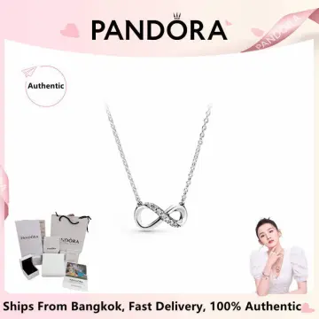 Genuine Pandora Pave Beautiful Sparkle Infinity Necklace – Preloved Pandora  Boutique