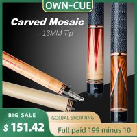 【LZ】❁☾  Cyclone Billiard Cue Srick  13mm Tip 3x8/8 Radial Pin Inlaid Carving Cue By FURY Factory Manufacture Handmade Professional Cue