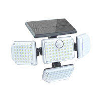 181 LED Solar lamp outdoor waterproof Powered Sunlight Motion Sensor for garden decoration street lights 4 heads 1400lm 2400mAh