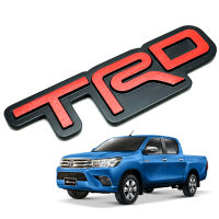 logo โลโก้ โลโก้TRD เหล็ก สีดำแดง จำนวน 1 ชิ้น ปี 2015 2016 2017 Toyota Revo โตโยต้า รีโว่ 2 ประตู 4 ประตู  สินค้าราคาถูก คุณภาพดี